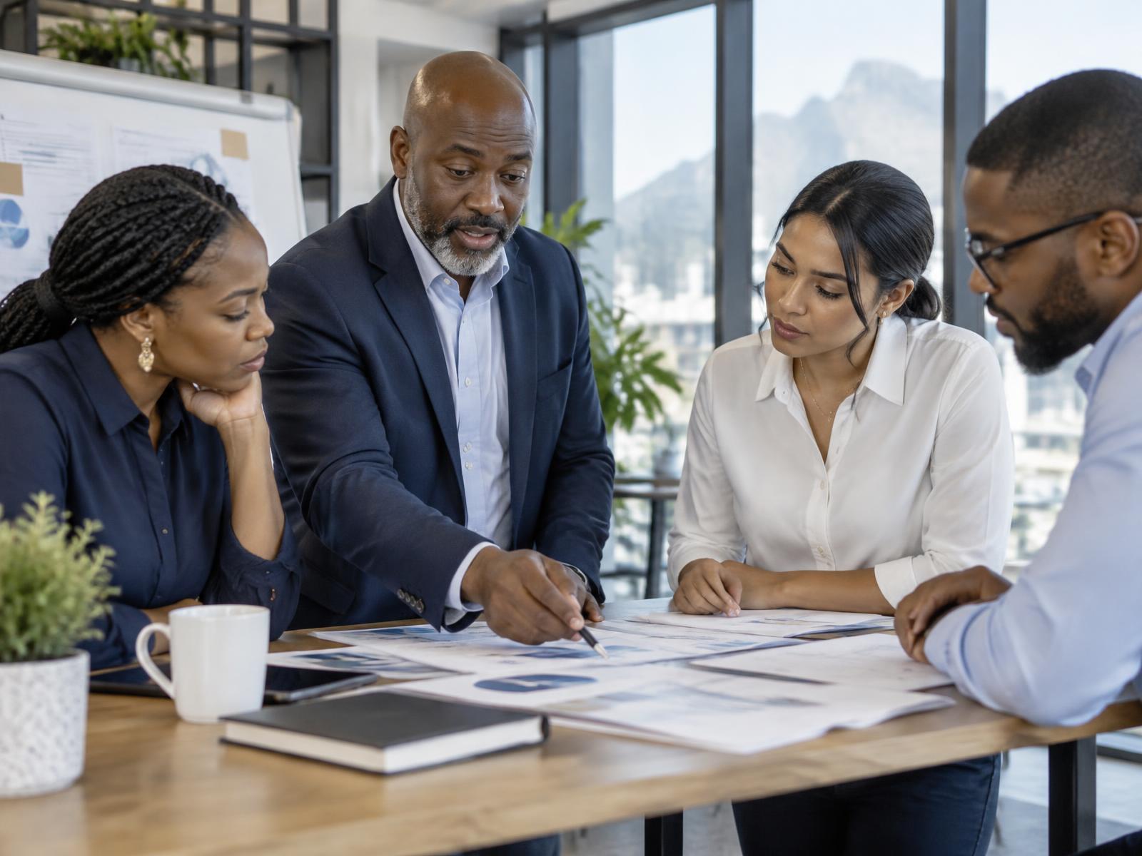 Professionals developing practical workplace skills through guided learning